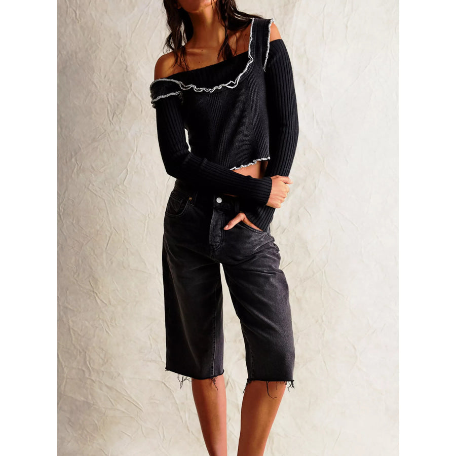 Lettuce Trim Square Neck Tank Apparel and Accessories