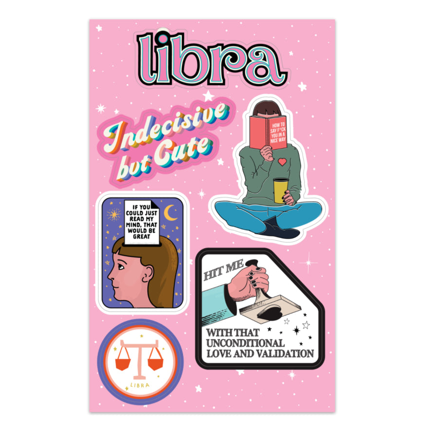 Libra Astrological Sticker Sheet sticker