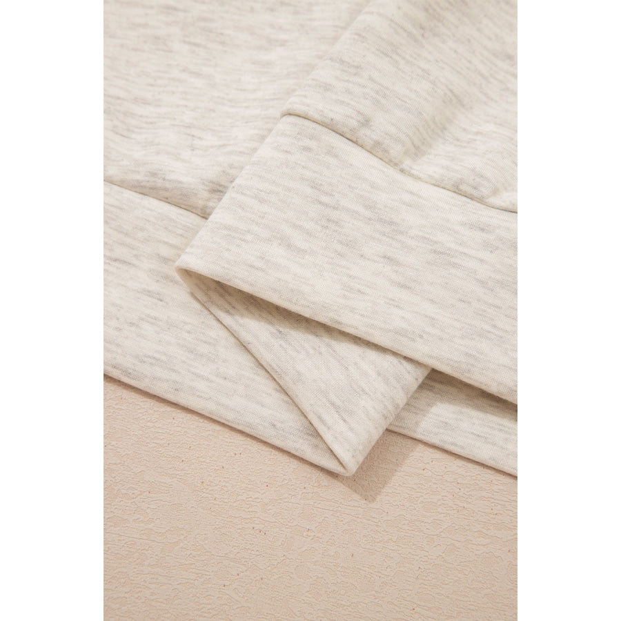 Light Grey Polo Tee Casual Pant Set Two Piece Sets/Pant Sets