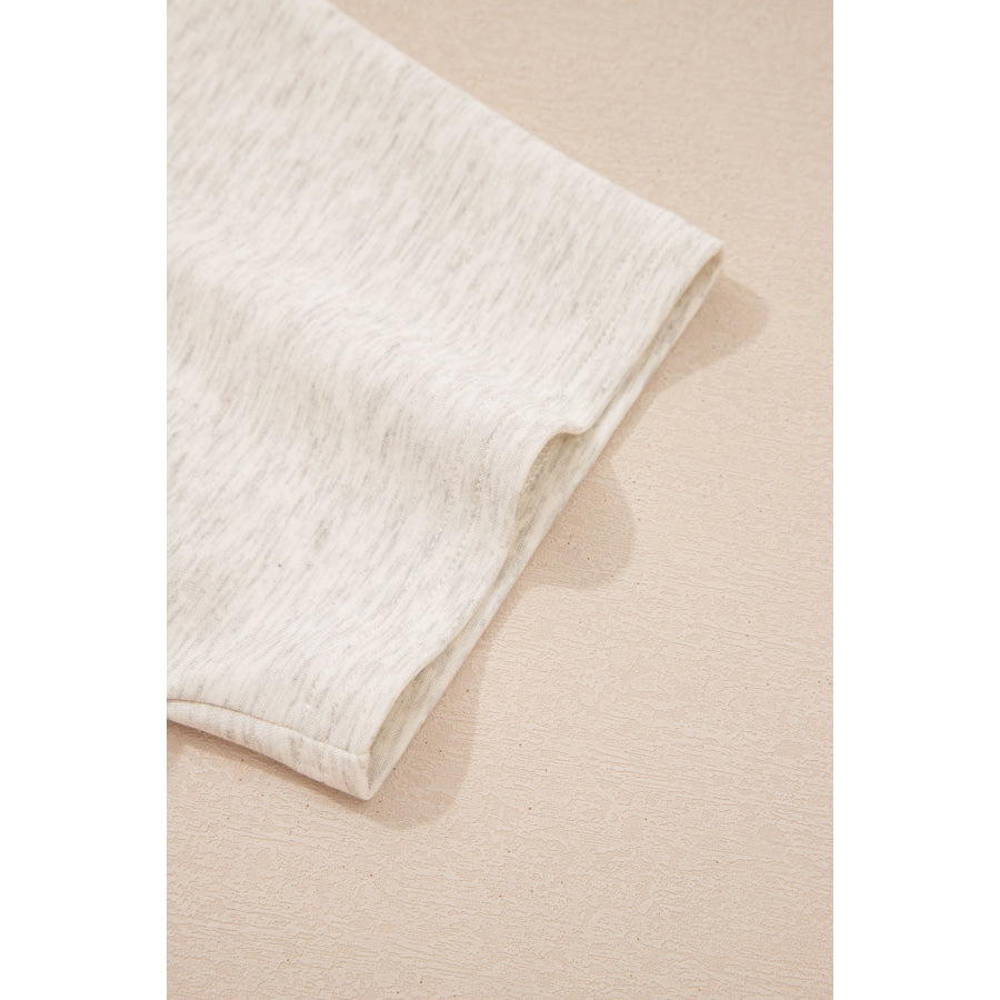 Light Grey Polo Tee Casual Pant Set Two Piece Sets/Pant Sets