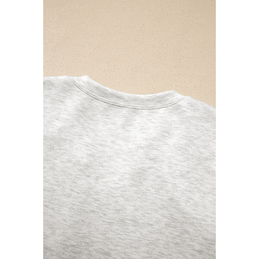 Light Grey Solid Color Zip Front Jacket Style Sweatshirt Tops/Sweatshirts & Hoodies