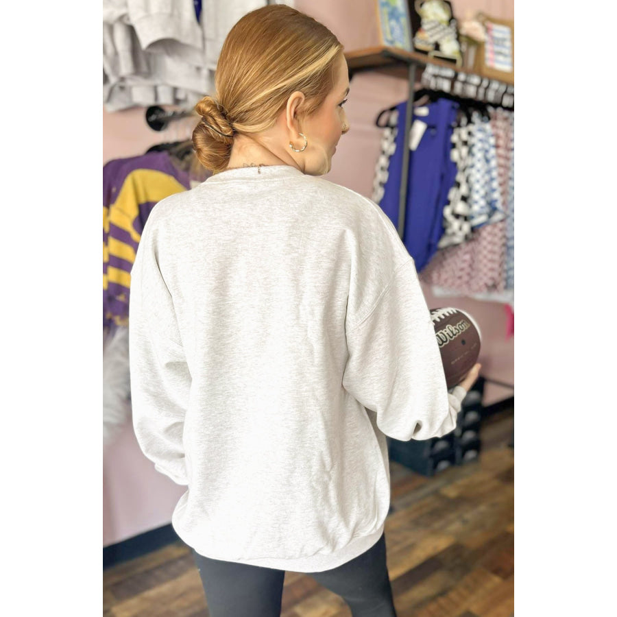 Light Grey Solid Color Zip Front Jacket Style Sweatshirt Tops/Sweatshirts & Hoodies