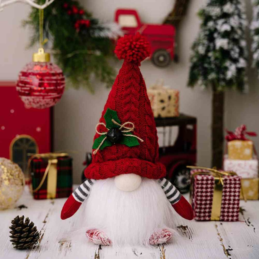 Light-Up Short Leg Faceless Gnome Deep Red / One Size