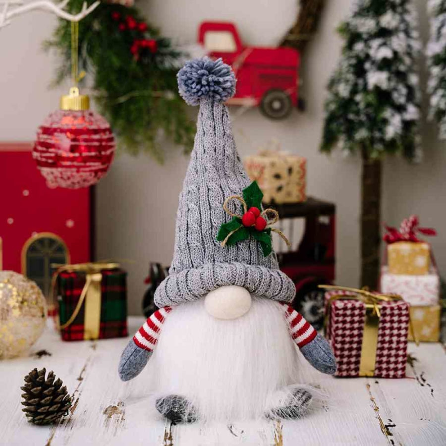 Light-Up Short Leg Faceless Gnome Light Gray / One Size