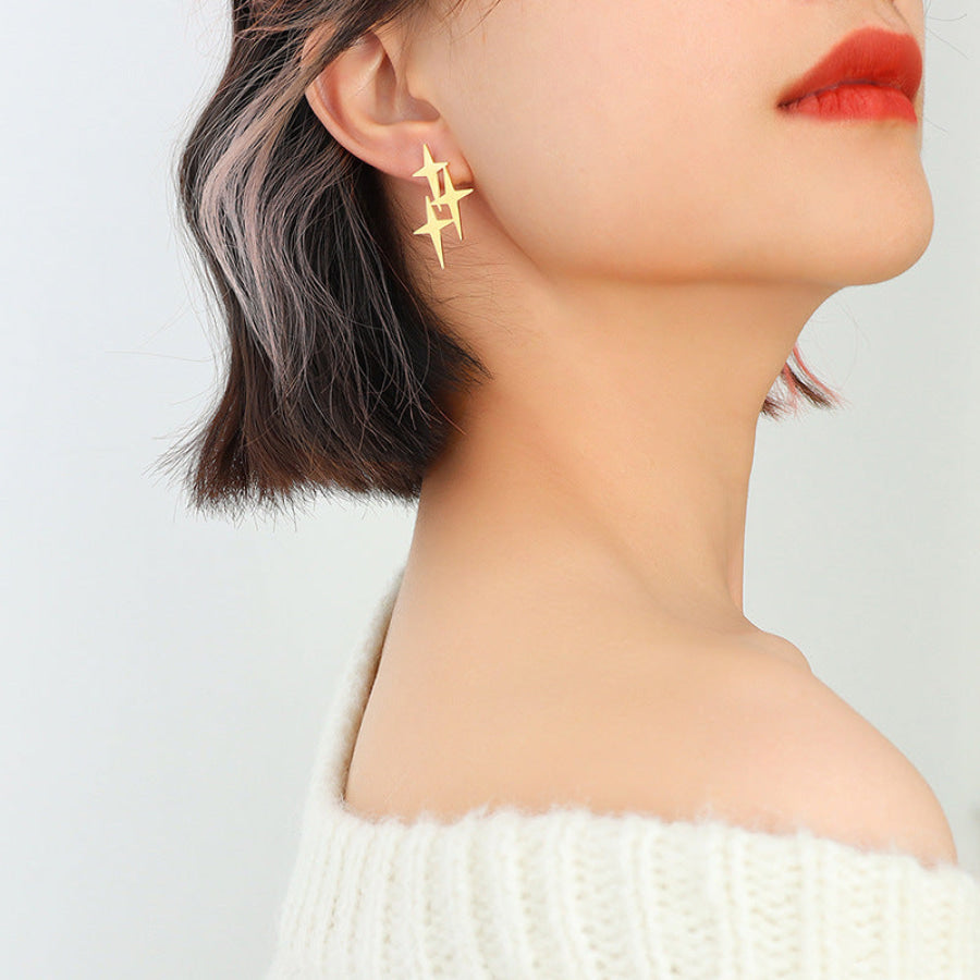 Light Up the Night Statement Studs (Pre-Order) Gold Earrings