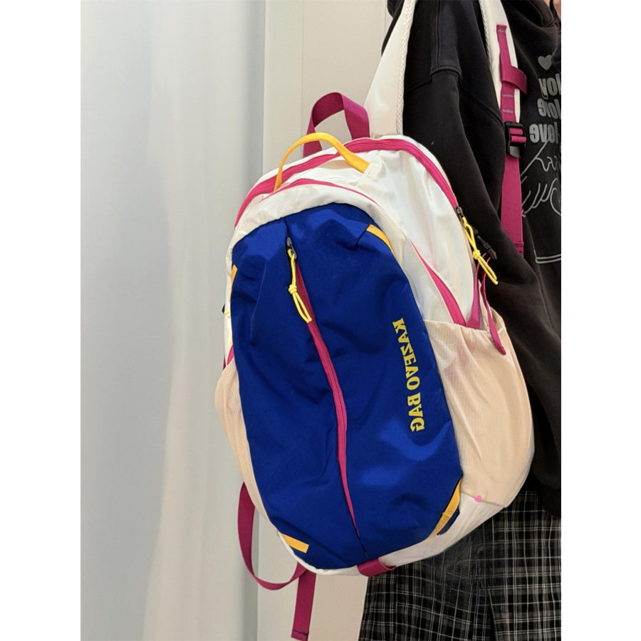 Lightweight Casual Backpack Bag Blue / One Size Apparel and Accessories
