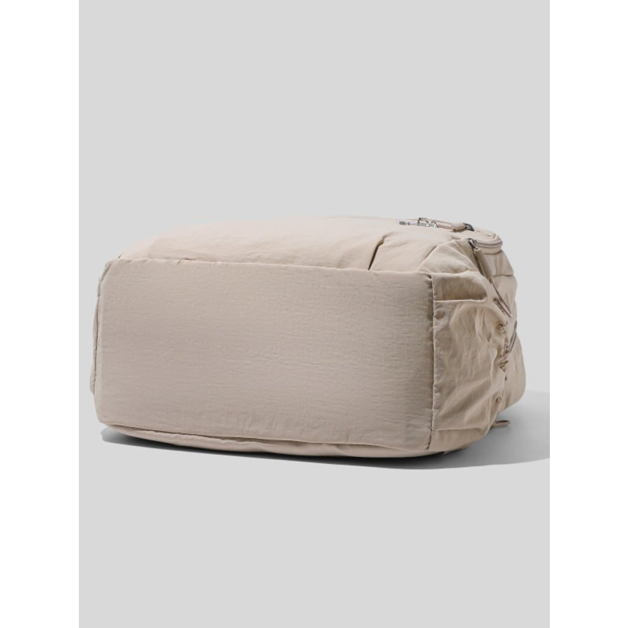 Lightweight Casual Backpack Bag Khaki / One Size Apparel and Accessories