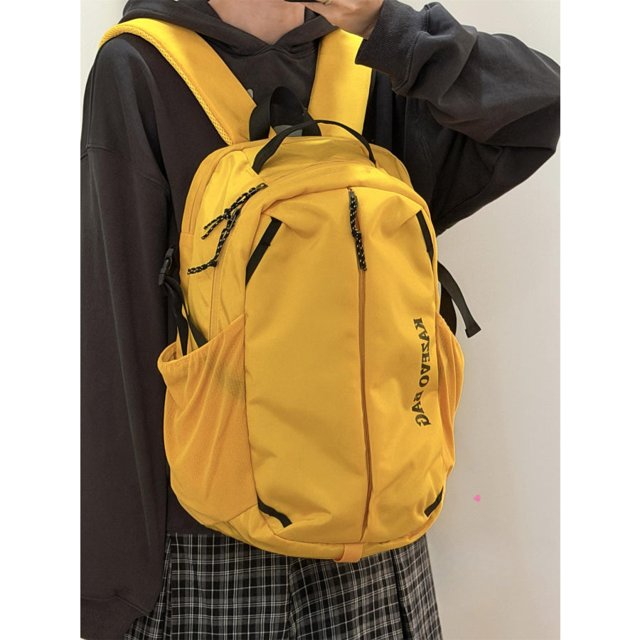 Lightweight Casual Backpack Bag Yellow / One Size Apparel and Accessories