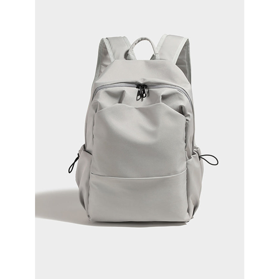 Lightweight Drawstring Backpack Bag Gray / One Size Apparel and Accessories