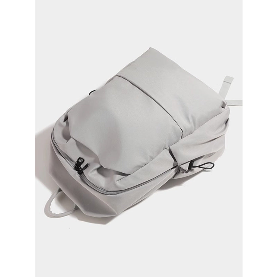 Lightweight Drawstring Backpack Bag Gray / One Size Apparel and Accessories