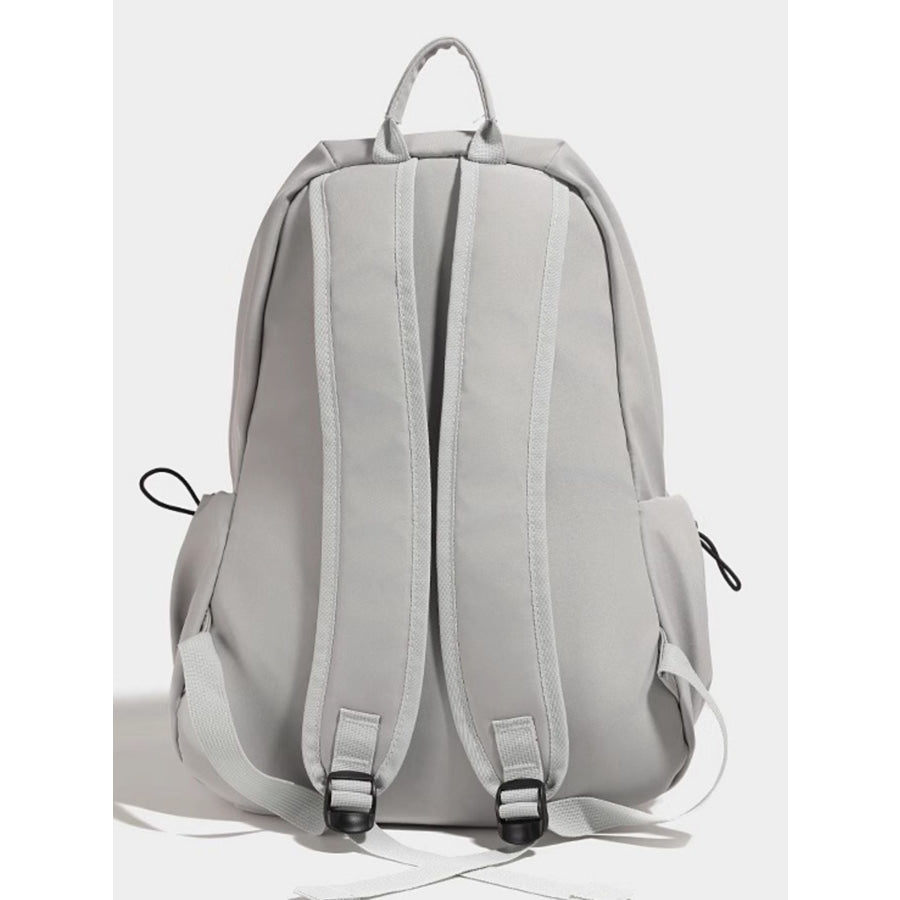 Lightweight Drawstring Backpack Bag Gray / One Size Apparel and Accessories