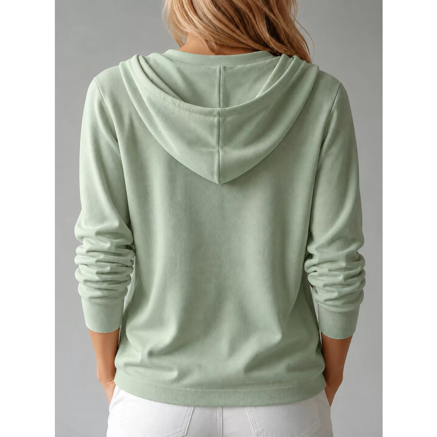 Lightweight Drawstring Hooded Cardigan Apparel and Accessories