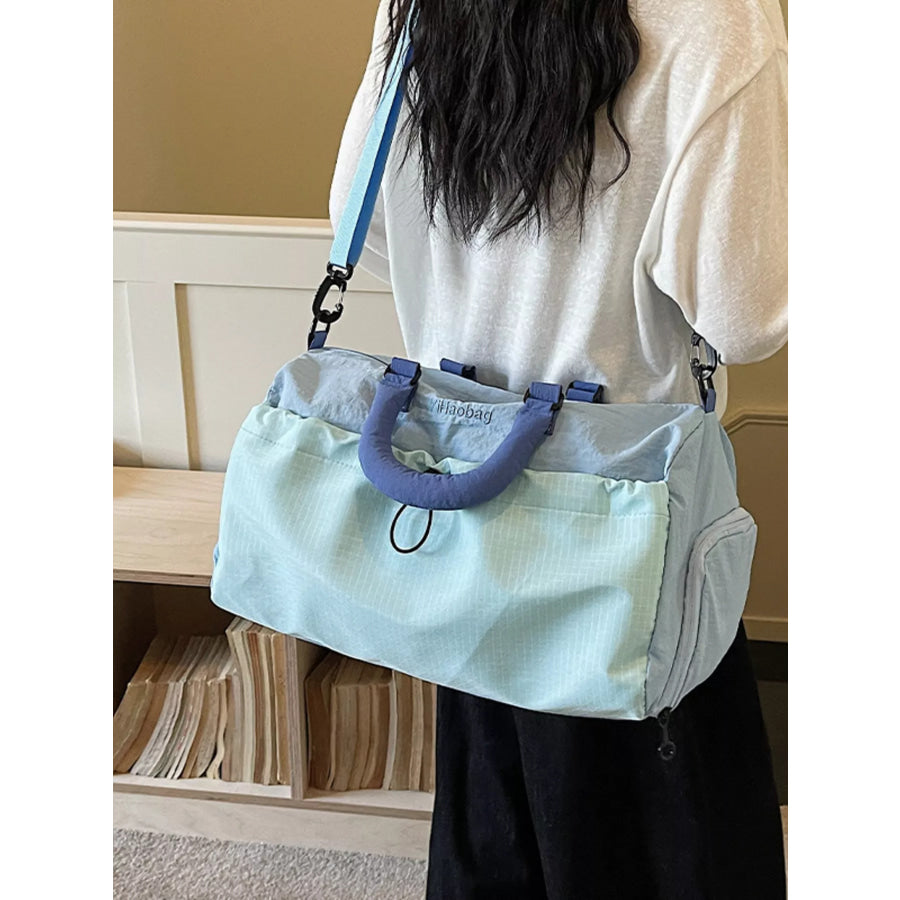 Lightweight Drawstring Travel Bag Blue / One Size Apparel and Accessories