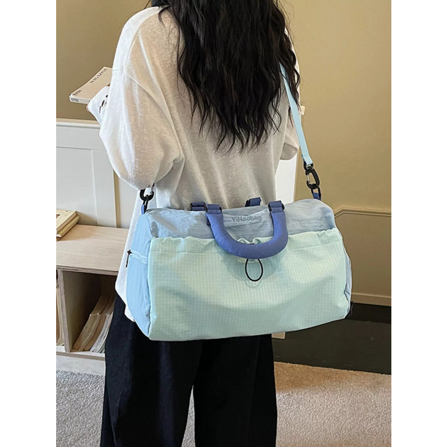 Lightweight Drawstring Travel Bag Blue / One Size Apparel and Accessories