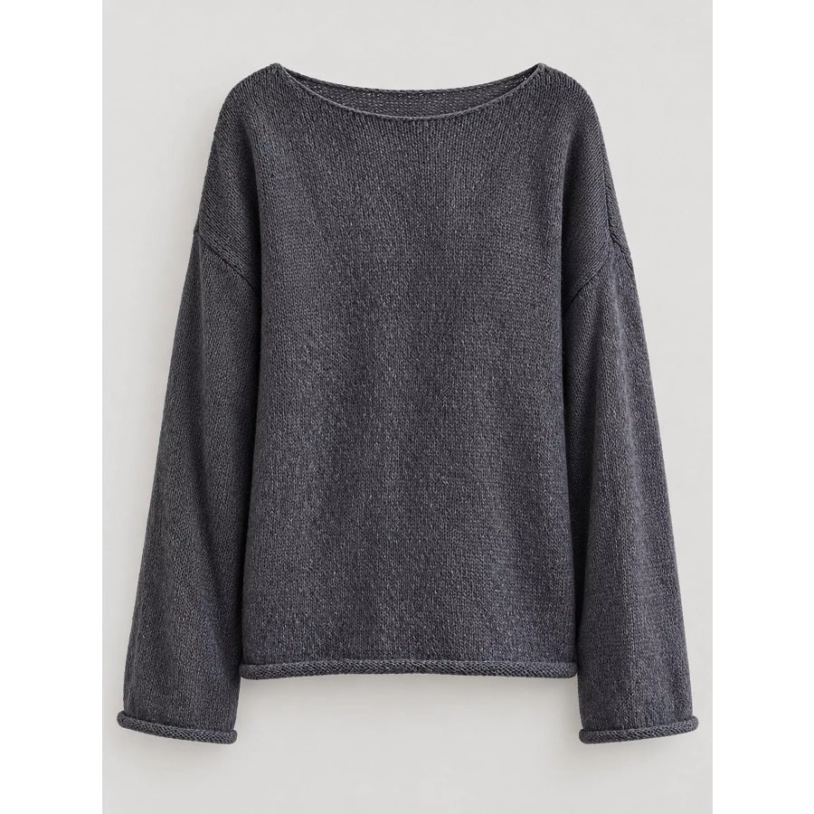 Lightweight Dropped Shoulder Knit Cover Up Apparel and Accessories