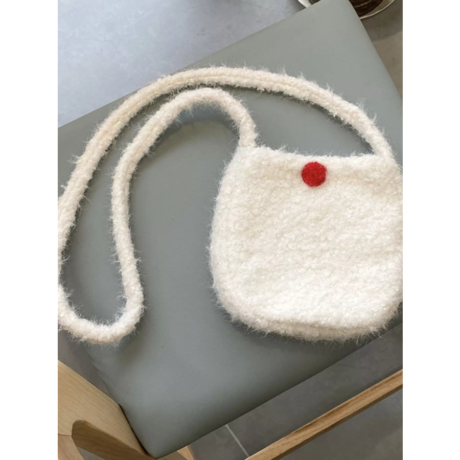 Lightweight Fluffy Crossbody Bag Ivory / ONESIZE Apparel and Accessories