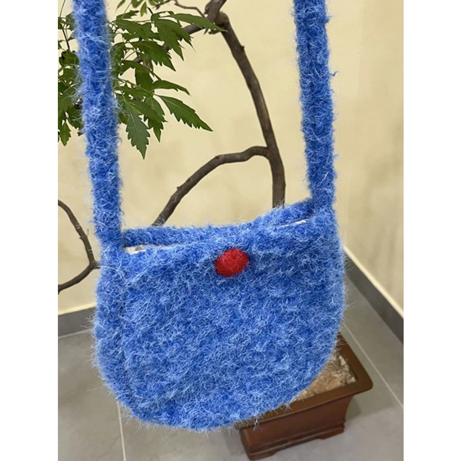 Lightweight Fluffy Crossbody Bag Sky Blue / ONESIZE Apparel and Accessories