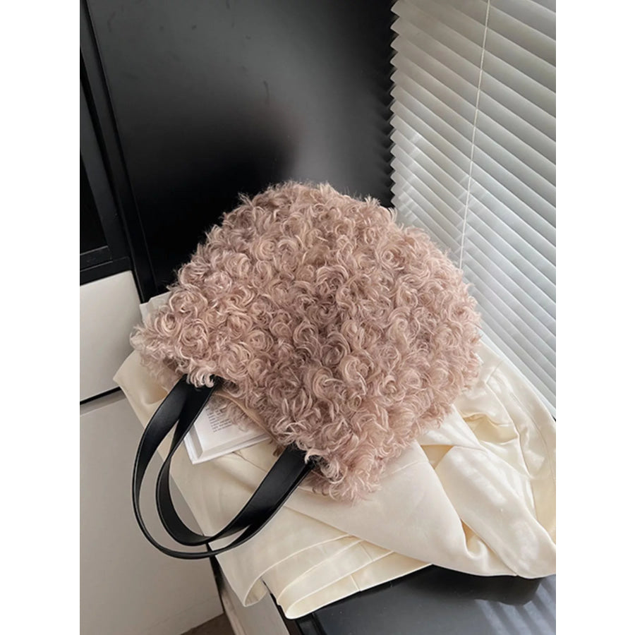 Lightweight Fluffy Handbag Khaki / ONESIZE Apparel and Accessories