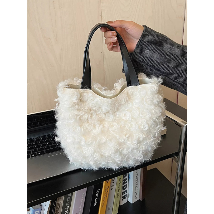 Lightweight Fluffy Handbag White / ONESIZE Apparel and Accessories