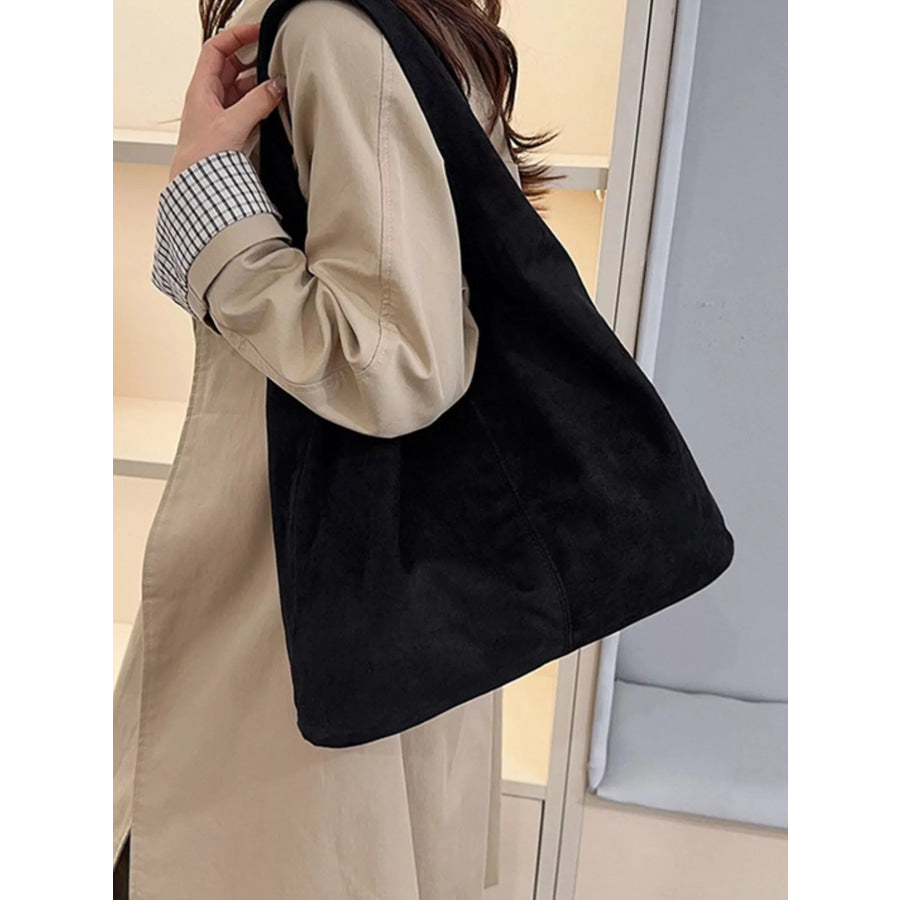Lightweight Hobo Shoulder Bag Black / One Size Apparel and Accessories