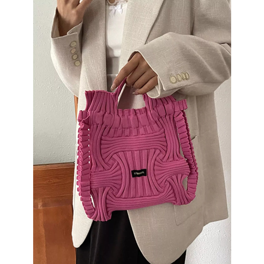 Lightweight Knitted Backpack Bag Rose Red / onesize Apparel and Accessories