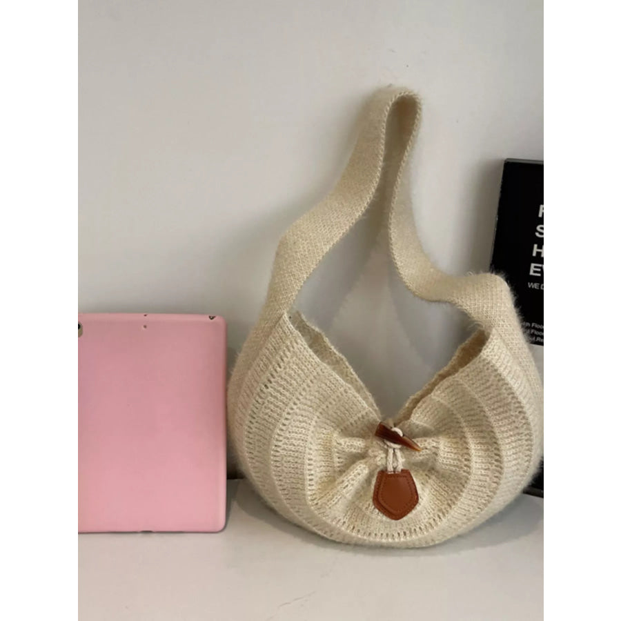 Lightweight Knitted Shoulder Bag Cream / ONESIZE Apparel and Accessories