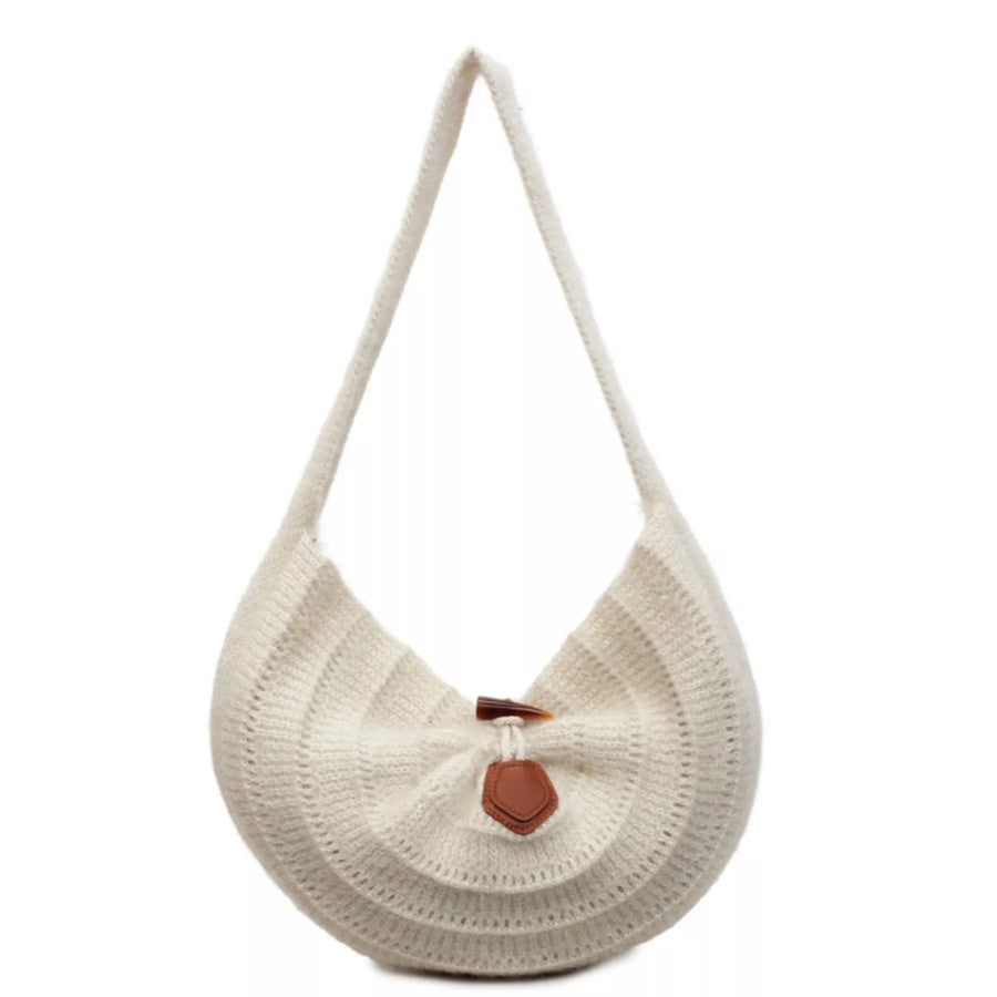 Lightweight Knitted Shoulder Bag Cream / ONESIZE Apparel and Accessories