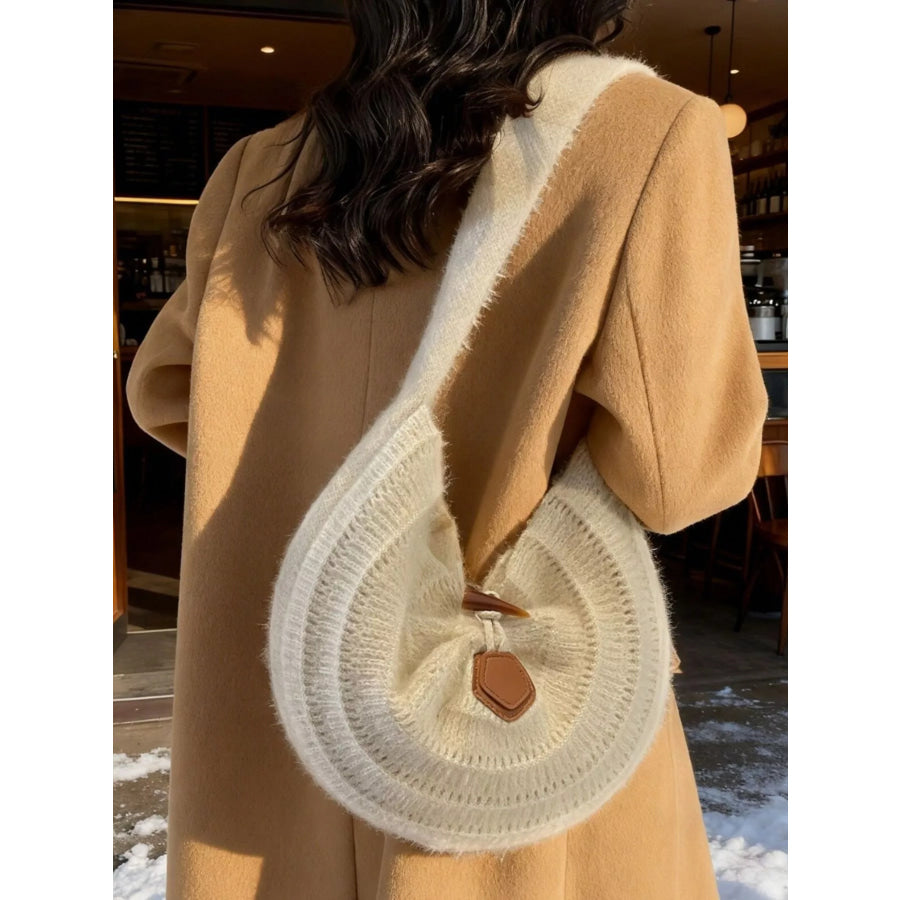 Lightweight Knitted Shoulder Bag Cream / ONESIZE Apparel and Accessories