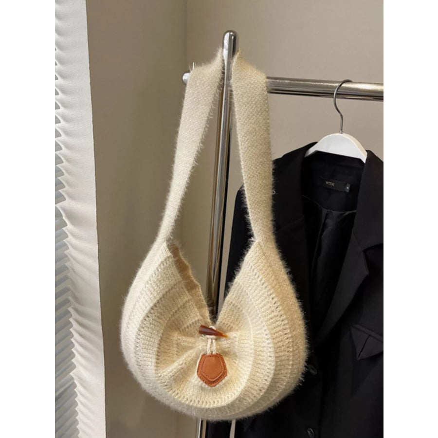 Lightweight Knitted Shoulder Bag Cream / ONESIZE Apparel and Accessories