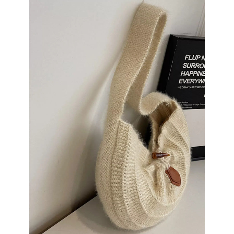 Lightweight Knitted Shoulder Bag Cream / ONESIZE Apparel and Accessories