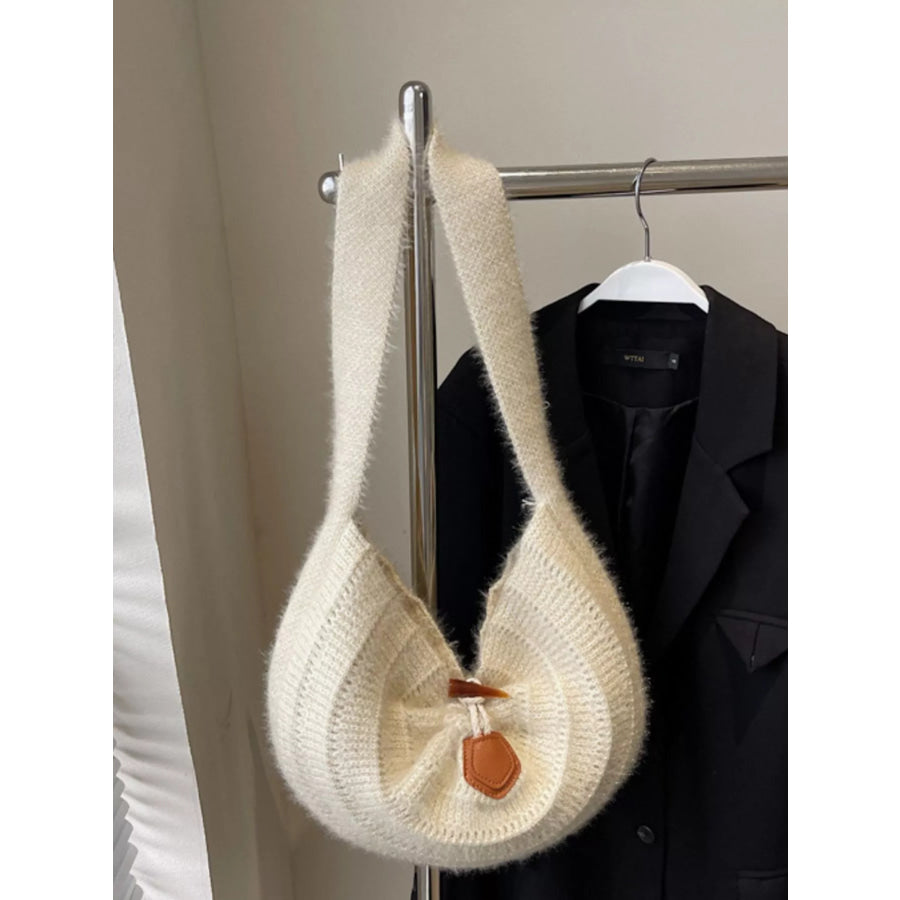 Lightweight Knitted Shoulder Bag Cream / ONESIZE Apparel and Accessories