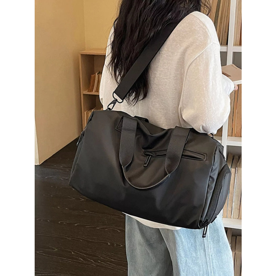 Lightweight Multi-Pocket Travel Bag Black / One Size Apparel and Accessories