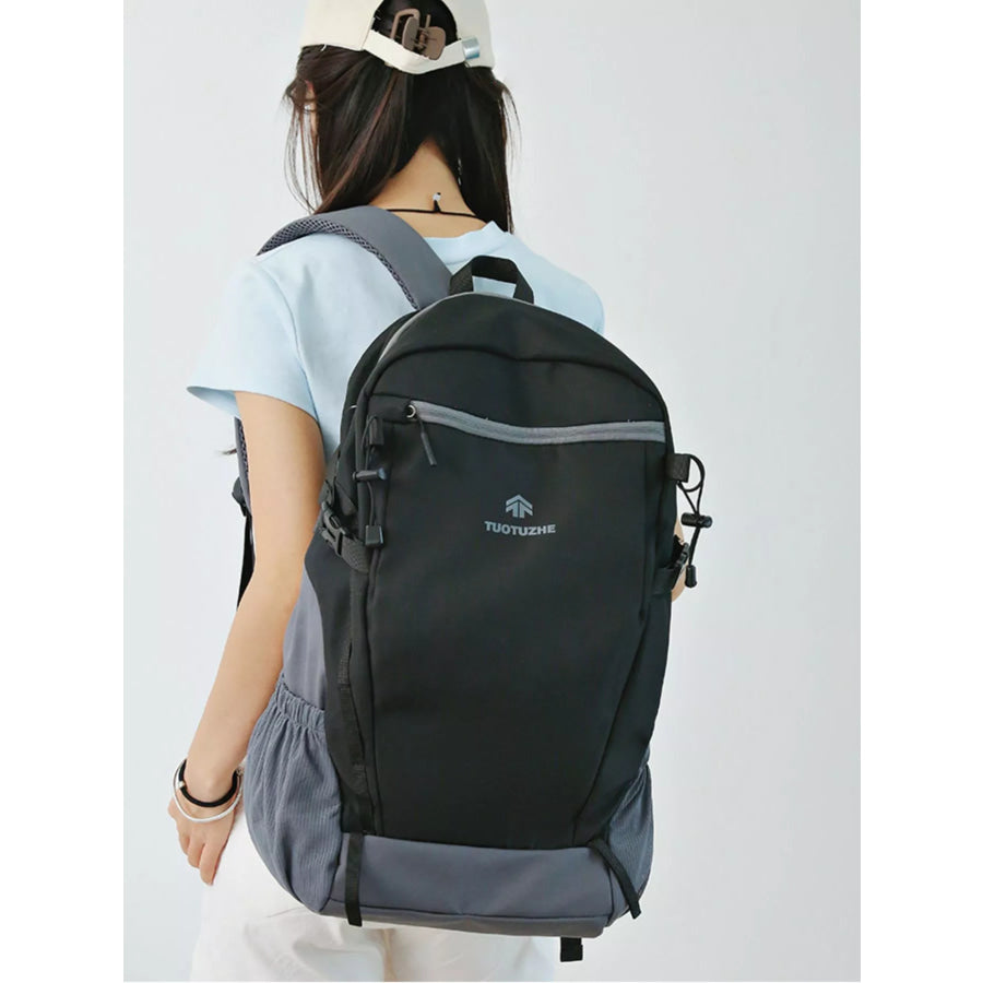 Lightweight Nylon Backpack Bag Black / One Size Apparel and Accessories