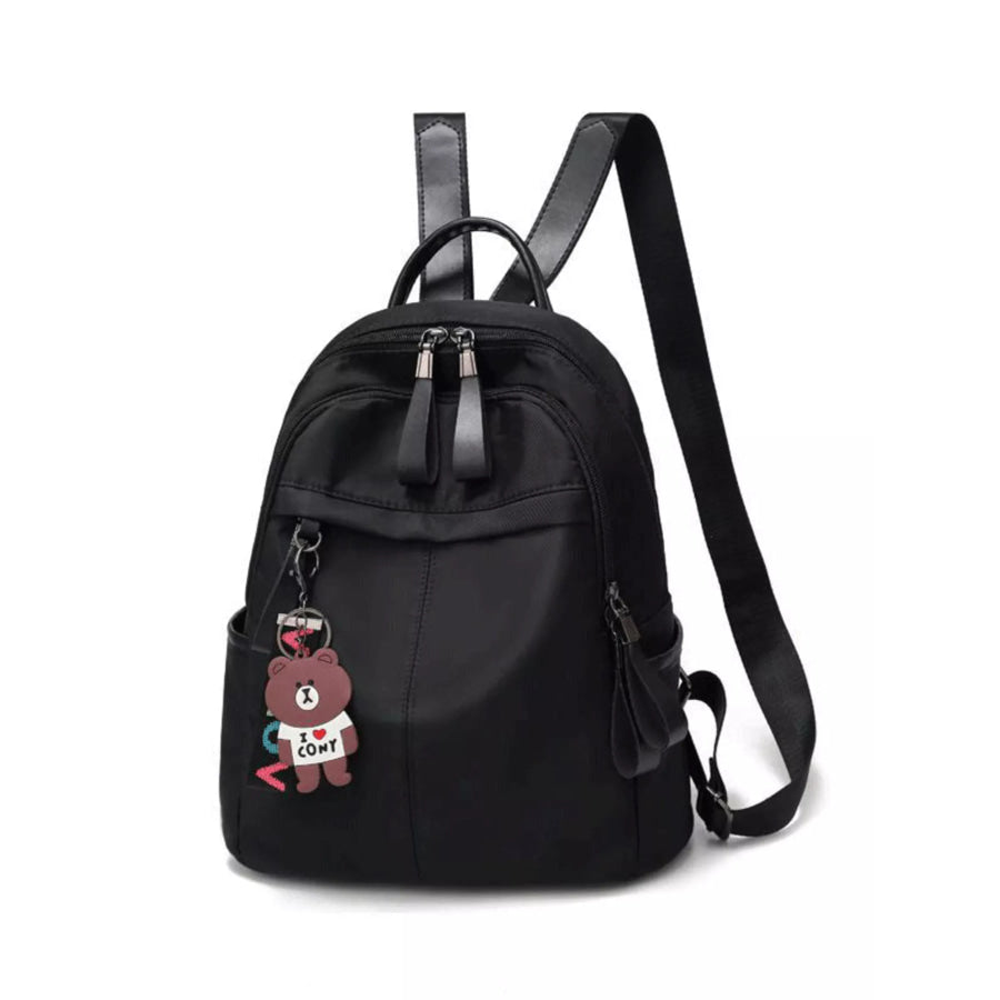 Lightweight Nylon Backpack Bag Black / ONESIZE Apparel and Accessories