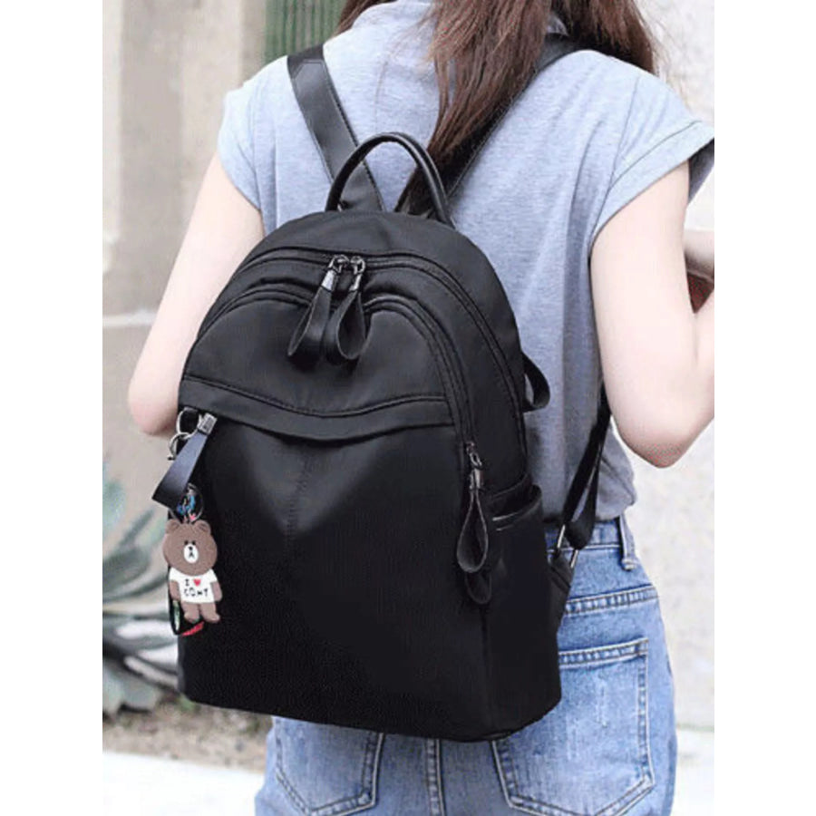 Lightweight Nylon Backpack Bag Black / ONESIZE Apparel and Accessories
