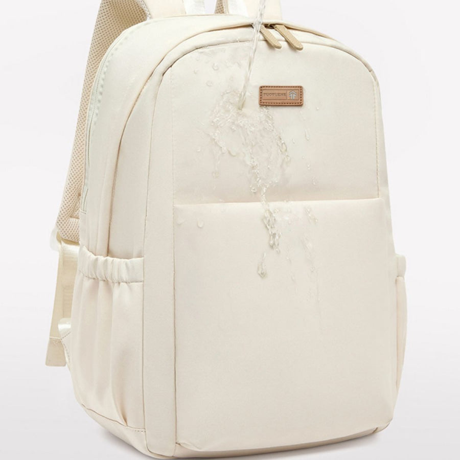 Lightweight Nylon Backpack Bag Ivory / One Size Apparel and Accessories