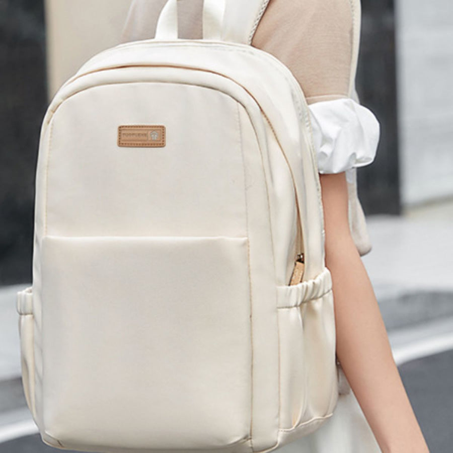 Lightweight Nylon Backpack Bag Ivory / One Size Apparel and Accessories