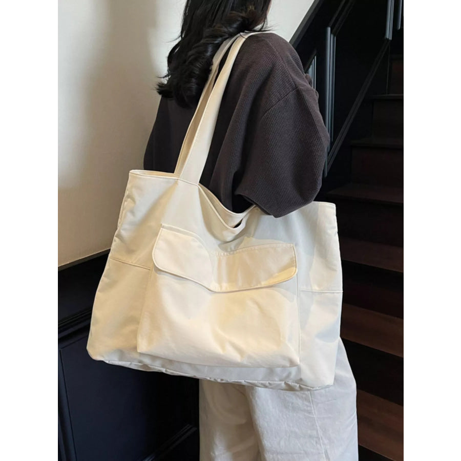 Lightweight Nylon Shoulder Bag Off-white / onesize Apparel and Accessories
