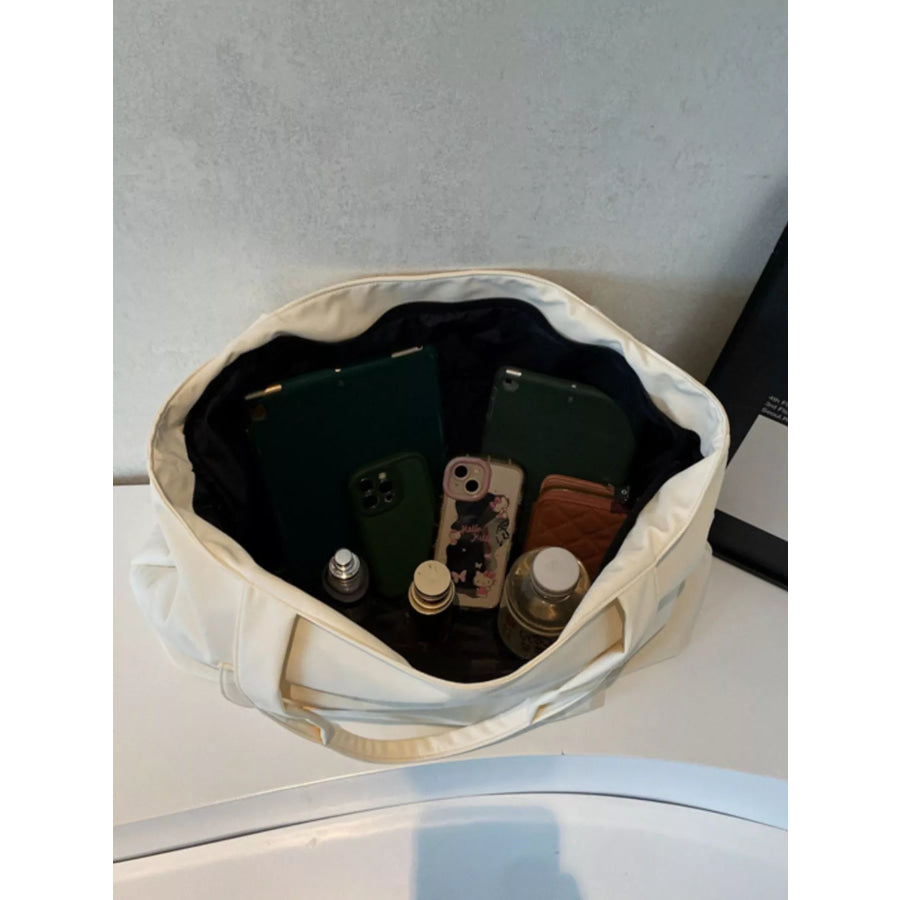 Lightweight Nylon Shoulder Bag Off-white / onesize Apparel and Accessories