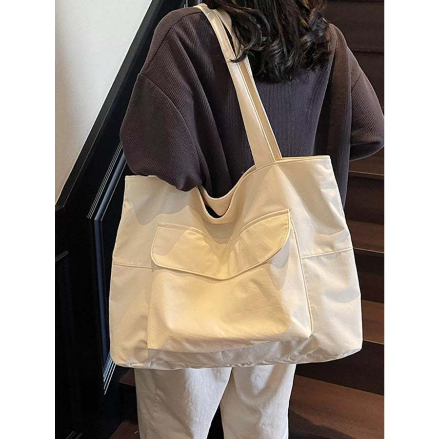 Lightweight Nylon Shoulder Bag Off-white / onesize Apparel and Accessories