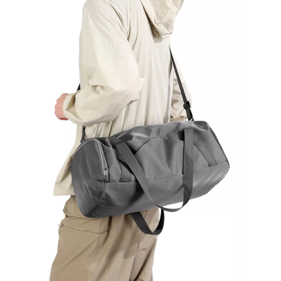 Lightweight Nylon Travel Bag Gray / One Size Apparel and Accessories