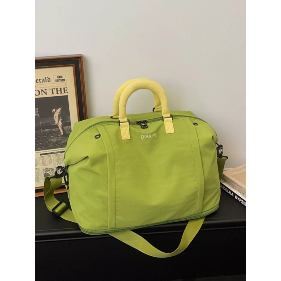 Lightweight Nylon Travel Bag Green / One Size Apparel and Accessories