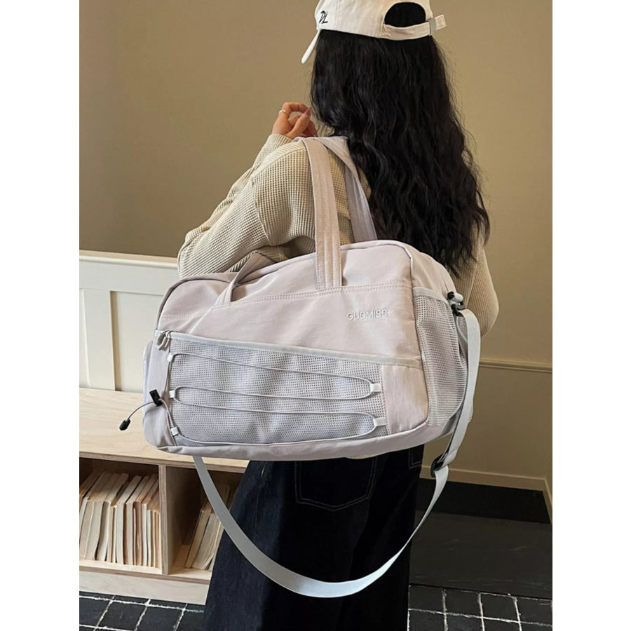 Lightweight Nylon Travel Bag Grey / One Size Apparel and Accessories