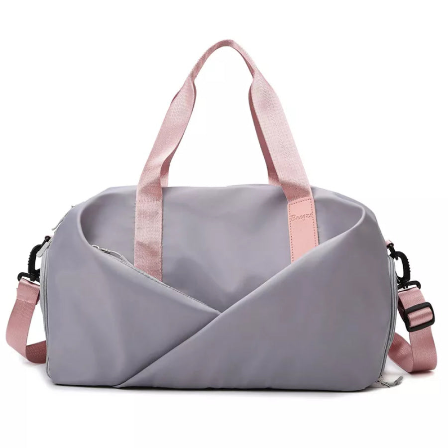 Lightweight Nylon Travel Bag Light Gray / onesize Apparel and Accessories