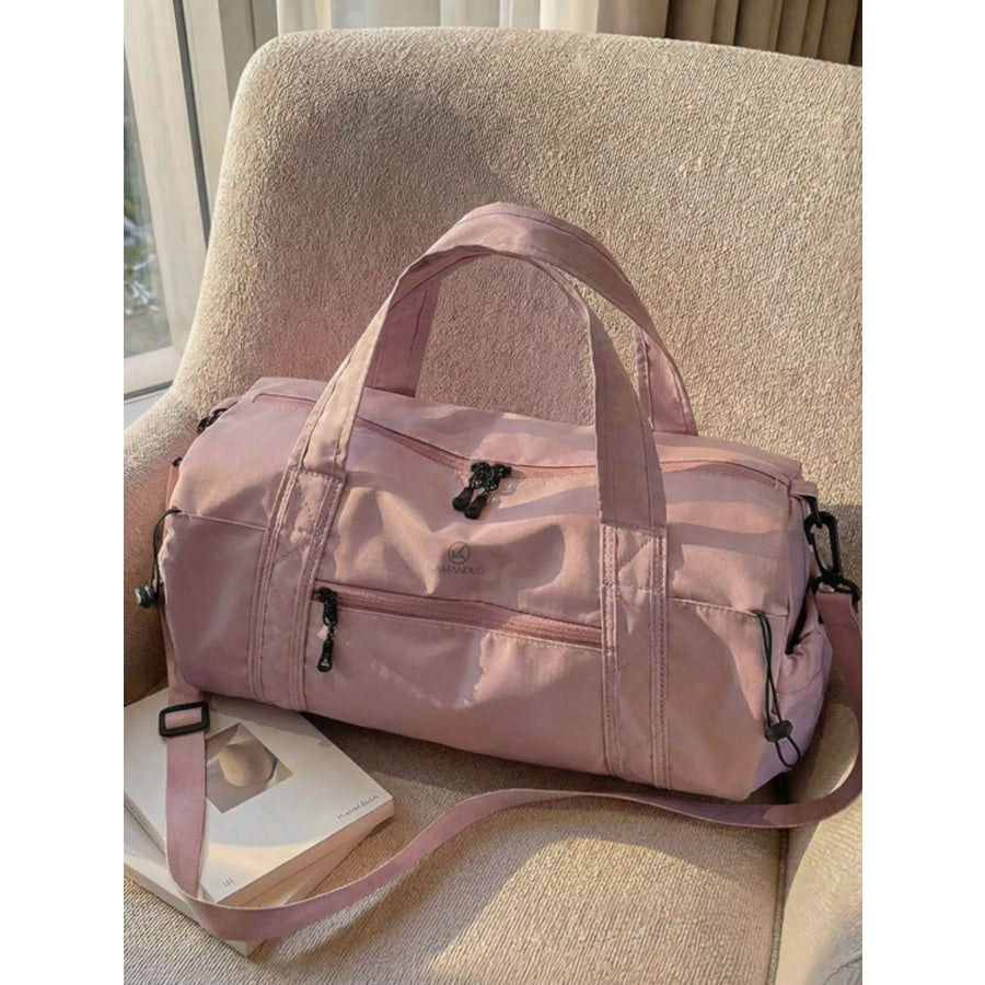 Lightweight Nylon Travel Bag Pink / One Size Apparel and Accessories