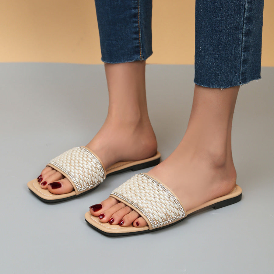 Lightweight Open Toe Sandals Khaki / 36 Apparel and Accessories