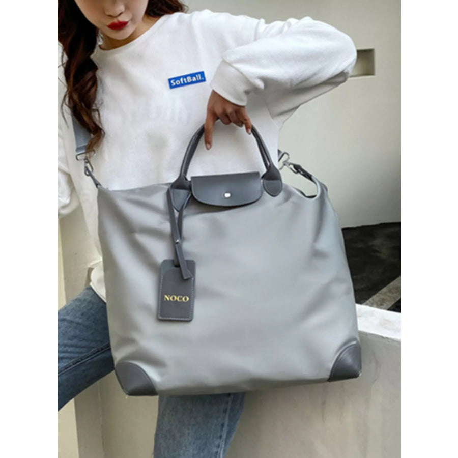 Lightweight Oxford Cloth Travel Bag Grey / One Size Apparel and Accessories