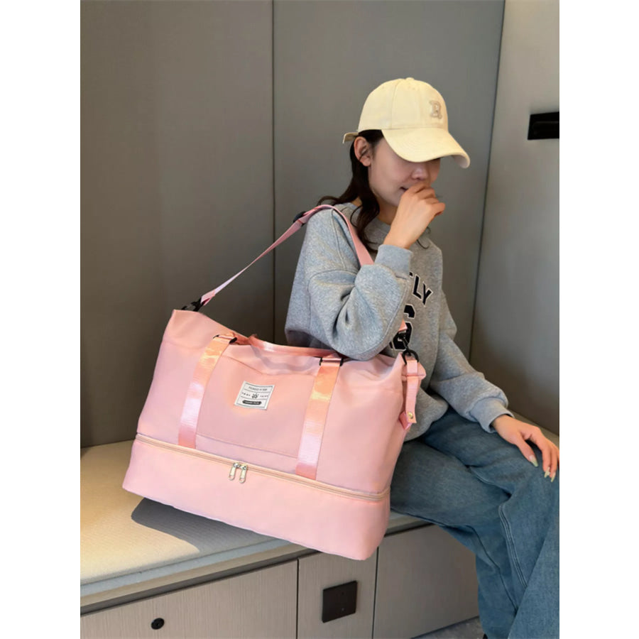 Lightweight Oxford Cloth Travel Bag Light Pink / onesize Apparel and Accessories