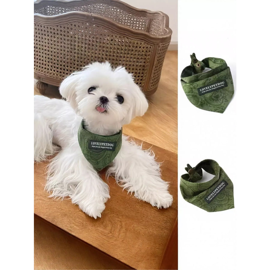 Lightweight Pet Scarf Moss / S Apparel and Accessories