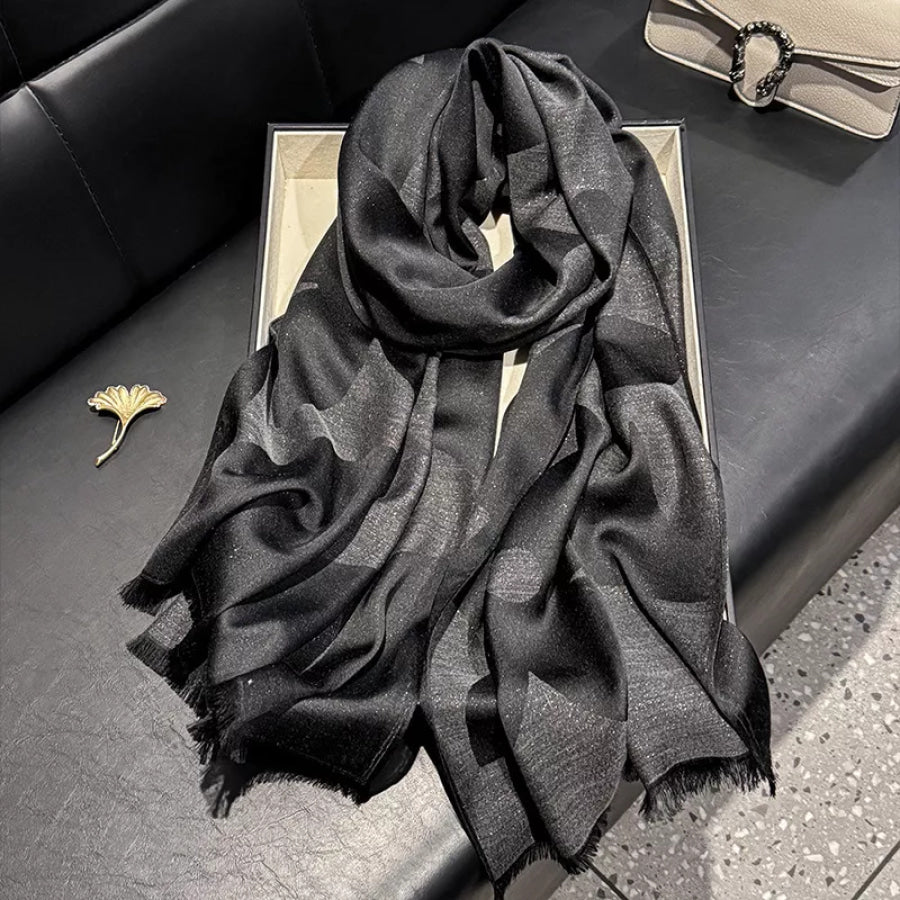 Lightweight Raw Hem Scarf Apparel and Accessories